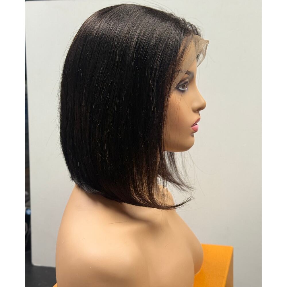 HJ Weave Beauty Short Bob Human Hair Wig Straight 12" NWT